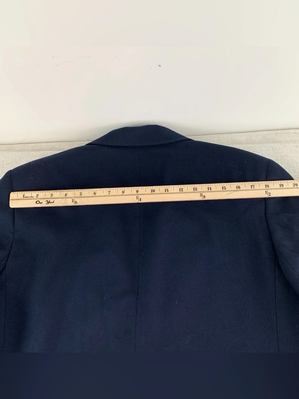 Talbots women's Classic 100% wool Blazer size 16 in navy blue Made in USA